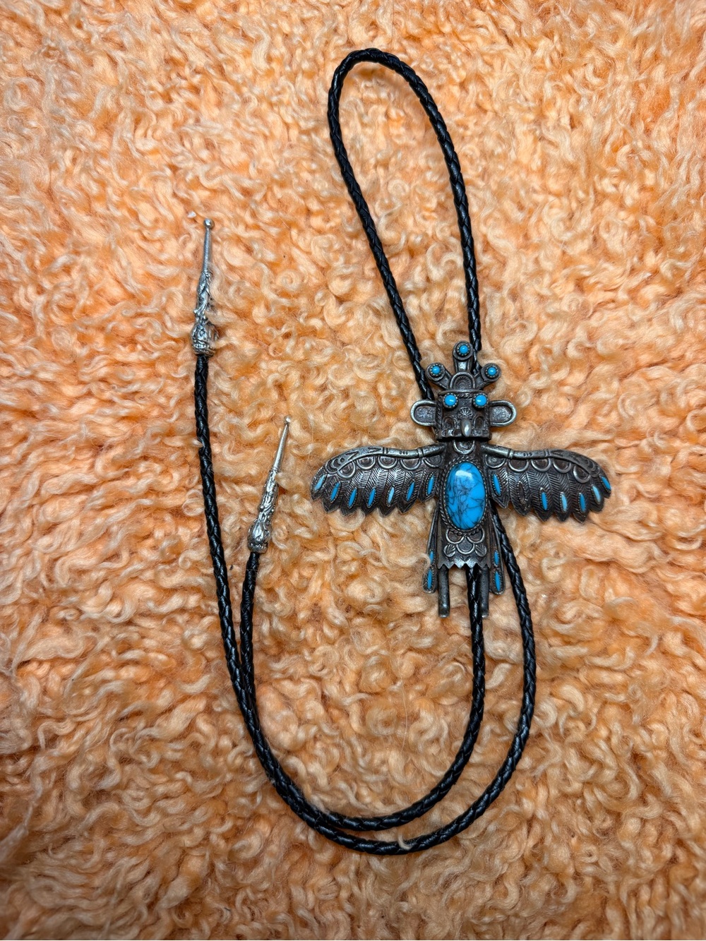 Vintage Eagle Kachina Bolo Tie
